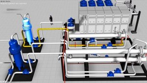 Установка охлаждения и осушки природного газа