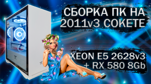 Сборка компьютера с Xeon E5 2628v3 на LGA 2011v3 и видеокартой SJS RX 580 2048SP 8Gb - тесты в играх