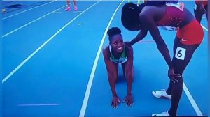 CHRISTINE MBOMA OF NAMIBIA, WINS GOLD IN 12.84! NEW JNR WORLD RECORD!