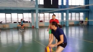 Волейбол. Казахстан. Астана. Любители. Разминка | Volleyball