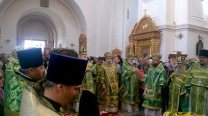 Молебен Преподобной Ефросинии Полоцкой на Торжествах в Спасо - Ефросиньевском монастыре Полоцка.