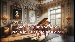 Mozart  Piano Sonata No. 4 in E flat major KV 282 (1080p)