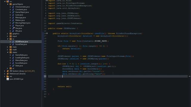 Tutorial Java: Crear Juego De Asteroides Episodio 23, Guardar Datos En Formato JSON смотреть онлайн