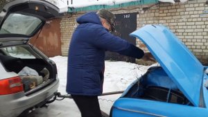 Продаем синий заз. Первое знакомство с жесткой сцепкой для легковых авто...