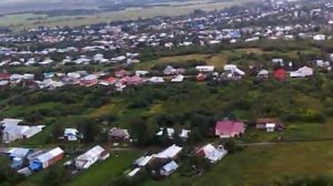 Видео с камеры квадрокоптера. Сергач-Гусево. Quadrocopter video on camera.