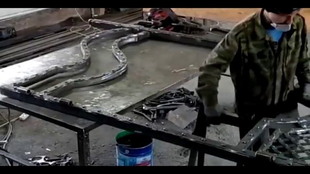 Изготовление кованных ворот часть1 смотреть онлайн