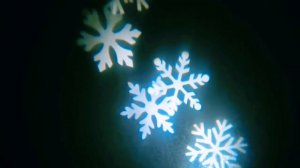 Новогодний уличный проектор Белый снег