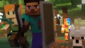 песня юность в стиле Майнкрафт рисованная анимацыя