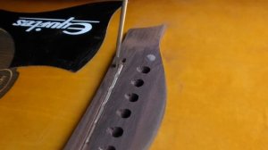 Как уменьшить высоту струн над грифом акустической гитары Equites EQ900C/B5