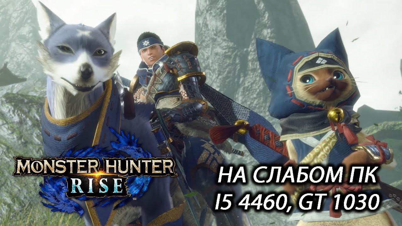 Monster Hunter: Rise Demo на слабом пк (GT 1030)