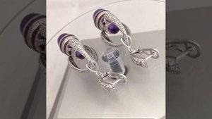 Серьги с Аметистами