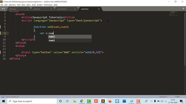 Javascript Functions | Learn Javascript Tutorial | Learn Javascript Basics | Niklix Tutorial