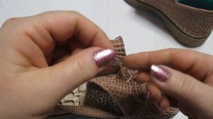 мокасины вязаные крючком на подошве часть2