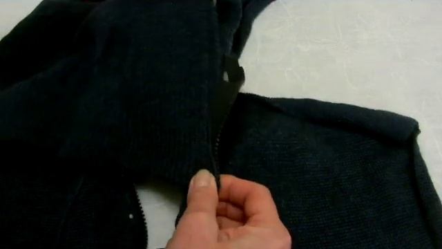 Молния. Как вшить в вязаный жакет