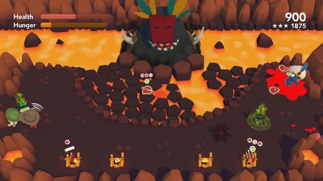 Cannibal Cuisine - Volcano Boss (3 Stars / 2 Players) смотреть онлайн