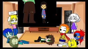 Андертейл (Undercheat) реакция андертейл на "санс сильнее чем ты" и ???. серия 5. (франс)