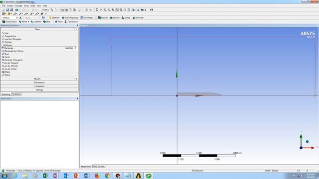3D Axisymmetric body to 2D Axisymmetric in Ansys Design Modeler