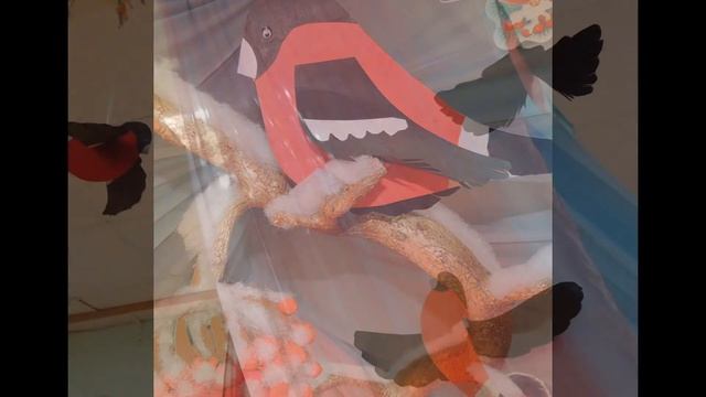 Оформление мини-сцены на зимнюю тему "Снегири" смотреть онлайн