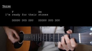 Lady Gaga – Bloody Mary EASY Guitar Tutorial With Chords / Lyrics