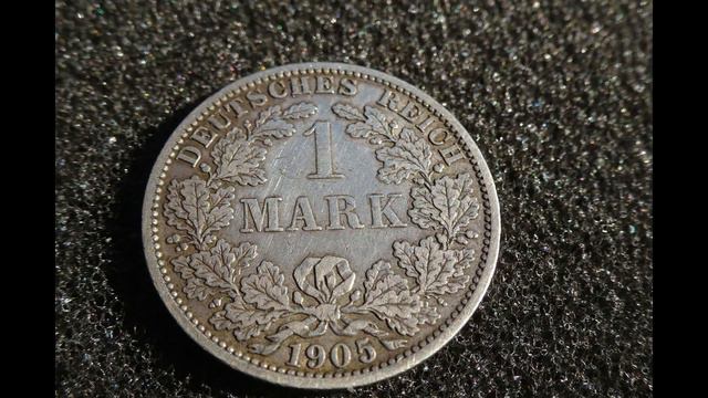 1 MARK 1905 серебро  Deutsches reich Цена монеты в 2019 году