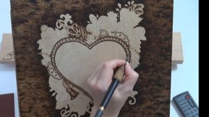 Pyrography Techniques - Valentine Hearts wood burning tutorial