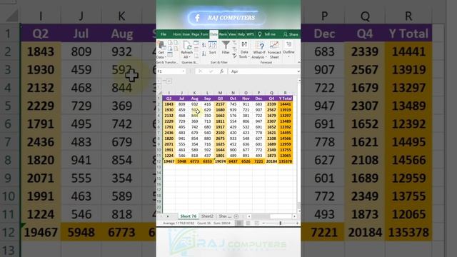 How to group Row and Column in excel | grouping | Raj Computers | Raj sir