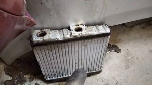 Супер чистка печки Ниссан Вингроад лимонной кислотой (Nissan Wingroad Y10 Ga15de) за 100 рублей.