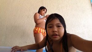 The Challenge in the pool