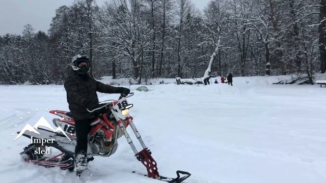 Как я делал Сноубайк(финал постройки)10- серия impersled. .Сноубайк. Snowbike. смотреть онлайн