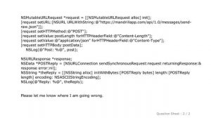 iOS : IOS JSON sending an email from Mandrill