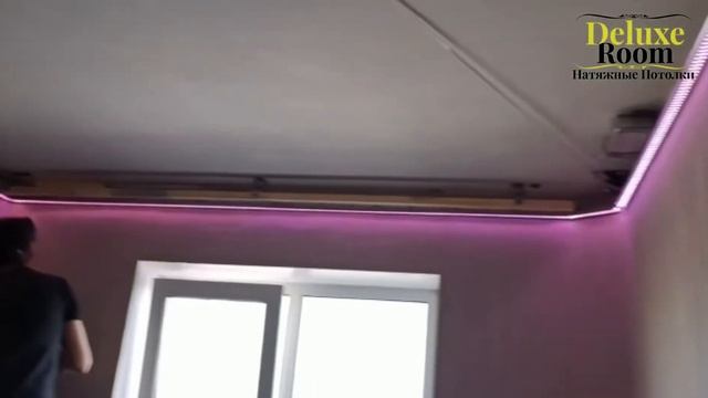 Контурный Потолок с подсветкой эффект парящего смотреть онлайн