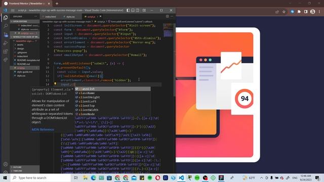 Пишем Логіку На JS | Form Frontendmentor