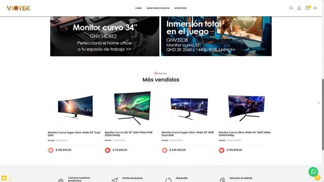 Review Monitor Curvo Viotek 34" GNV34DBE2 Ultra Wide QHD 144Hz 3440x1440p смотреть онлайн