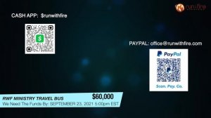 Run With Fire Ministries Purchasing Travel Bus | with Roy Fields