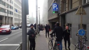 	В сети появилось видео предполагаемого взрыва в метро  Брюсселя