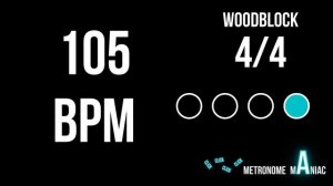 Metronome 105 BPM 4/4 - Woodblock