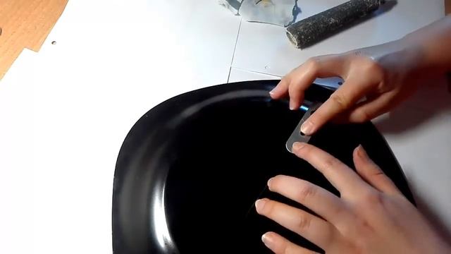 Крепление для тарелки | Приклеиваем подвес