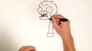 How to Draw a Zombie from Plants vs Zombies