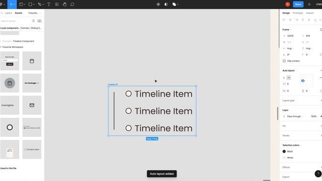 Create A Scalable Timeline Component Using Auto Layout - Figma Tutorial