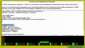 Docker Java Application Example