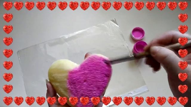 СКВИШИ СЕРДЦЕ.Как сделать сквиши своими руками. DIY Squishy. Антистресс из губки! Сквиши из поролон