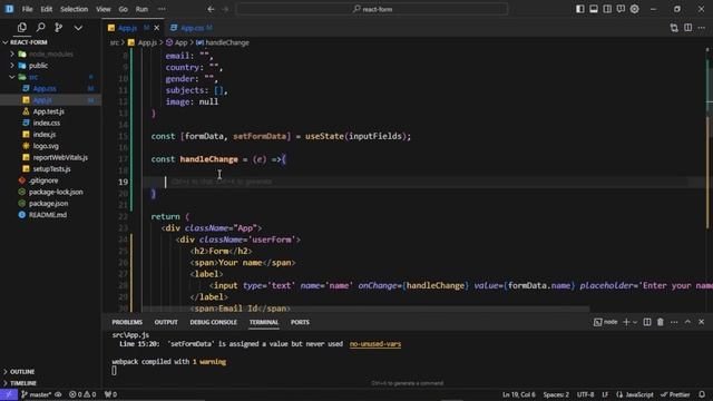 How to use form with different input fields in React Js смотреть онлайн