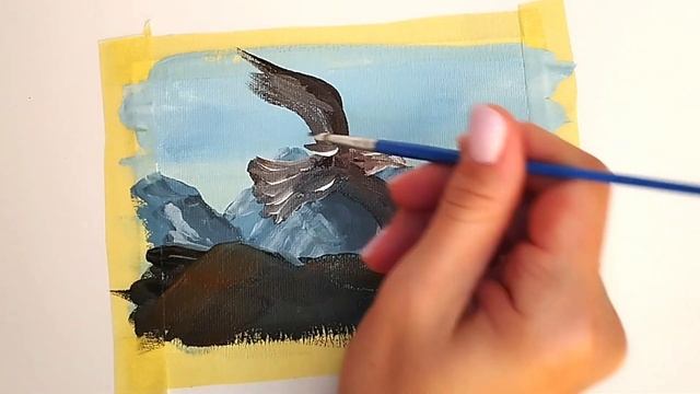 Как нарисовать орла  How to draw an eagle  art painting drawing easydrawing eagle гуашь