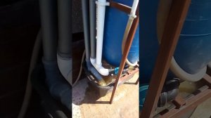 Фильтр-автомат. Обезжелезыватель. 1-я промывка после 6м3 пройденной воды - 15мг железа в скважине