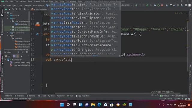 SPINNER ANDROID STUDIO  | KOTLIN SPINNER | ANDROID KOTLIN SPINNER | KOTLIN TUTORIAL FOR BEGINNERS