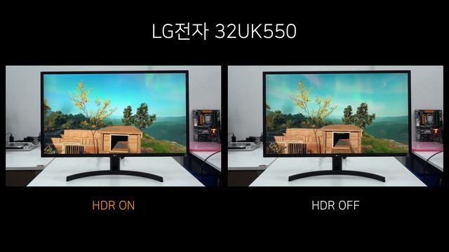 HDR Game ON vs OFF - LG전자 32UK550 смотреть онлайн