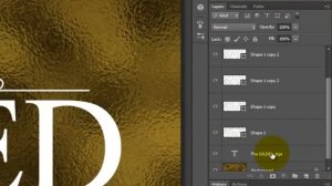 Photoshop Tutorial: How to Make GOLD LEAF TEXT on Leather.