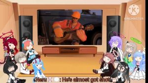 Random Students of BA react to "Engineer" from TF2 by Valve (part 5/10) (Short) | Gacha Club