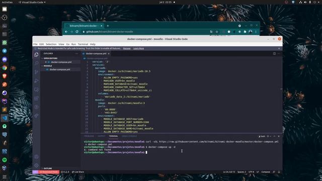Instalação moodle com docker e docker compose смотреть онлайн