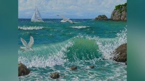 "МОРЕ" 2024г (авторская картина, холст, масло)#живопись#пейзаж#красота